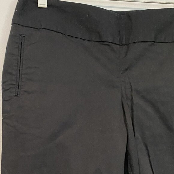 Banana Republic Solid Black Stretch Capris with Pockets - Size 4 - Picture 5 of 5